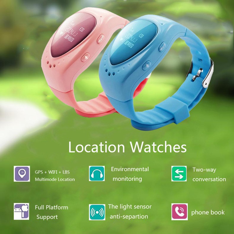 New Fashion Wearable Devices Smart Watch For Kids GPS Watch Tracker Smart Wrist Watch Phone GSM SIM Card Mate For IOS Android