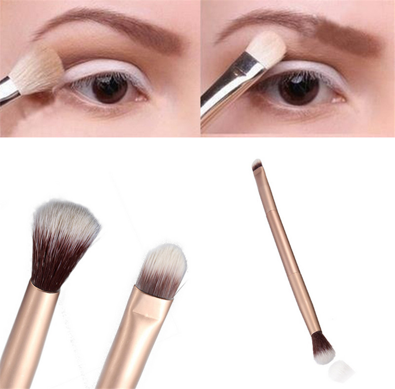 Makeup Eye Powder Foundation Eyeshadow Blending Double Ended Brush Pen 1Pcs 0521