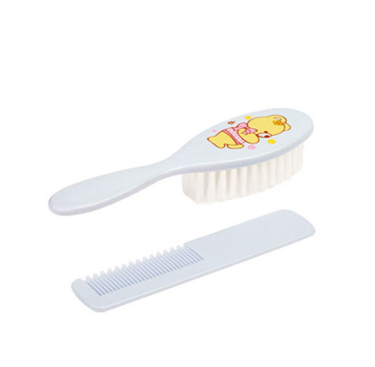 2Pcs Baby Boy Girl Safety Soft Brush Comb Set Baby Hair Shower Baby Hair Comb Brush Hair Products Kids Hair Brush Set (5)
