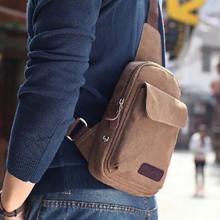 Men s Casual Small Canvas Vintage Shoulder Hiking Fanny Crossbody Bicycle Bag Messager bags HW03069