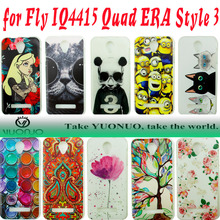 YUONUO:New soft TPU Case Cover Fly IQ4415 Phone Case For  Fly IQ 4415  Quad ERA Style 3  Print Floral Minion Case