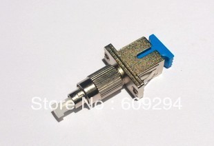 Free Shipping Factory Price 5 pieces/lot   SC female to FC male  Optical Fiber Adapter Simplex Fiber Flange Connector