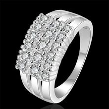 2016 new Wholesale 925 jewelry silver plated ring for ladies, silver pattern jewelry, multi-stone Ring /fdganuna gpmapgta R143