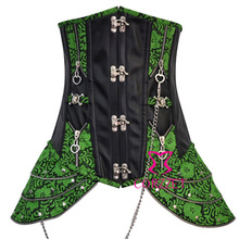 Sexy Clubwear Gothic Waist Training Corset Steel Boned Women Steampunk Corsets And Bustiers Underbust Corpete Corselet Corselete