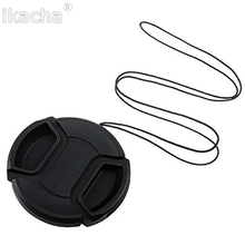 Camera Lens Cap Protection Cover 49mm/52mm/55mm/58mm/62mm/67mm/72mm/77mm/ With Anti-lost Rope Free Shipping
