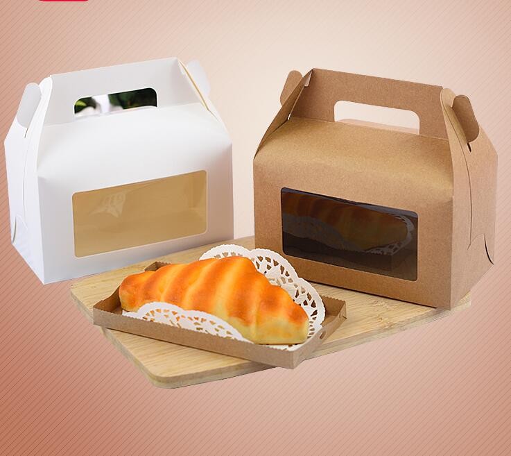 window boxes kraft cardboard gift box packaging,single cupcake