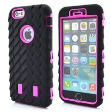 100pcs Cool Slim Armor Case For Apple iPhone 6 4.7 Tire Dual Layer Hybrid Tough Armor Hard Back Cover For iphone 6