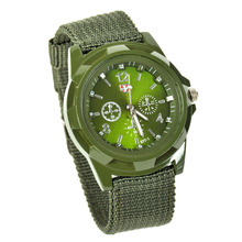 2015 New fashion relogio masculino Watches Men Army Soldier Military Quartz Canvas Strap Fabric Watch Outdoor