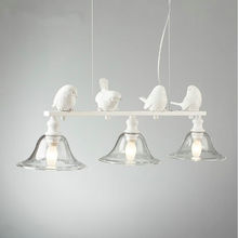 Nordic 3 lights resin bird lamp