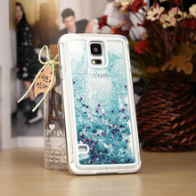 Transparent Fashion Dynamic Liquid Glitter Colorful Paillette Sand Quicksand Back Case Cover for Samsung Galaxy S5