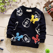 baby boy clothes 2016 new spring long sleeve Mickey boys hoodies child fashion cotton outerwear Sweatshirts kids coat