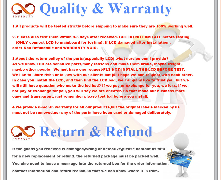 infinity Quality Warranty 5