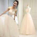 Free Shipping New A Line Crystal Sweetheart Sleeveless White Satin Bridal Wedding Dress Wedding Gown Vestido