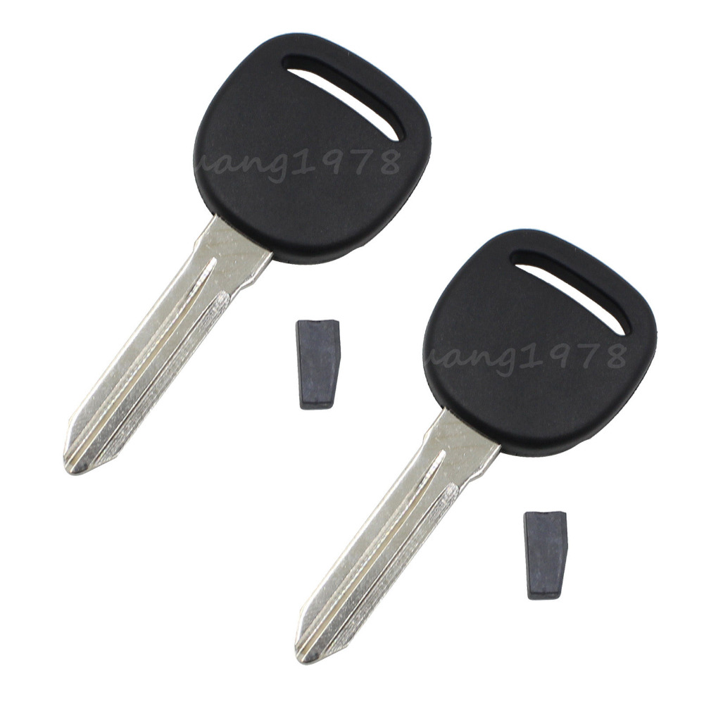 2x Replacement Ignition Transponder Key Uncut Blank Key Case Fob For GMC Chevrolet Buick Pontiac Suzuki Saturn Cadillac CHIP#46