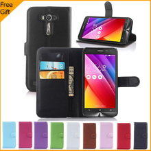 Чехол кожаный, роскошь бумажник перевёрнутый полиуретан чехол для Zenfone 2 лазер ZE500KL ZE500KG чехол сотовый телефон задняя часть с карта держатель