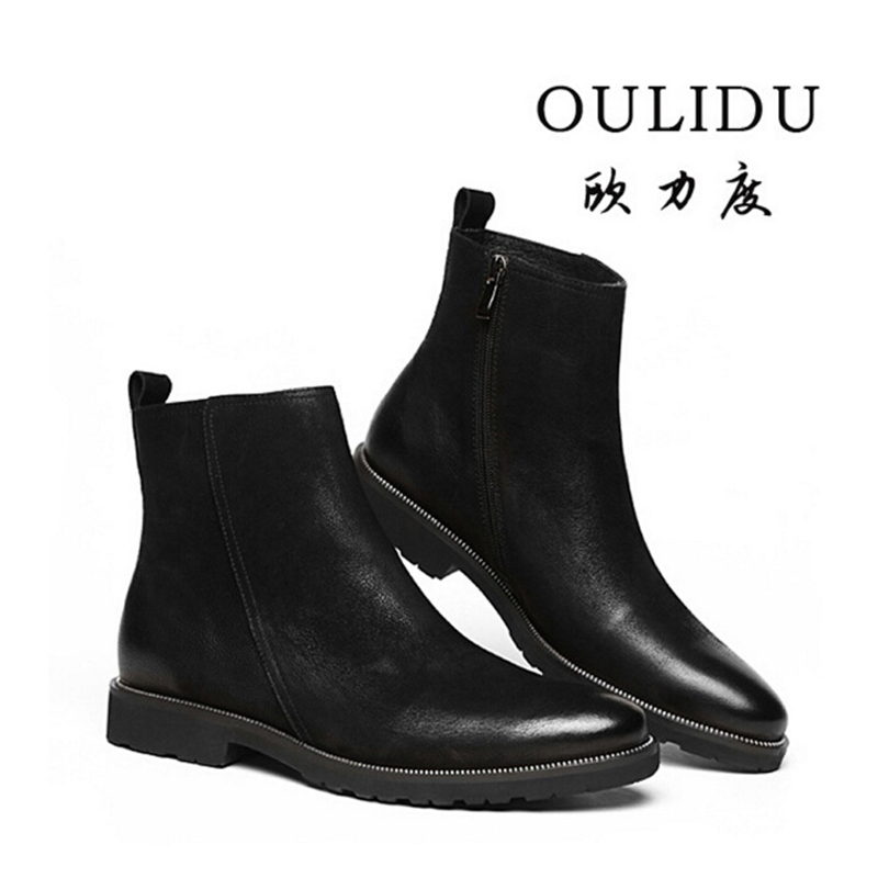 mens ankle boots with zipper on side