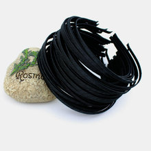 5mm DIY Fashion Black Headband Korean Style Cloth Metal ribbon fabric wrap hairband Hair Accessories