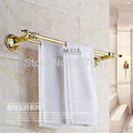 Popular Design Wall Mounted Double Rod Towel Shelf Artistic Carved Bathroom Towel Rod Towel Rack