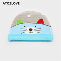 baby cap cartoon bee cat lion cow hat soft elastic cotton newbron chapeau cute bonnet toddler