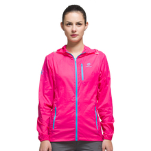 VipSport Ladies Water Repellant Running Jacket Ultra Light Sun Protection Clothing Water Repellant Runner Coat