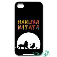 Fit for iphone 4 4s 5 5s 5c se 6 6s plus ipod touch 4/5/6 back skins cellphone case cover Hakuna Matata Lion King