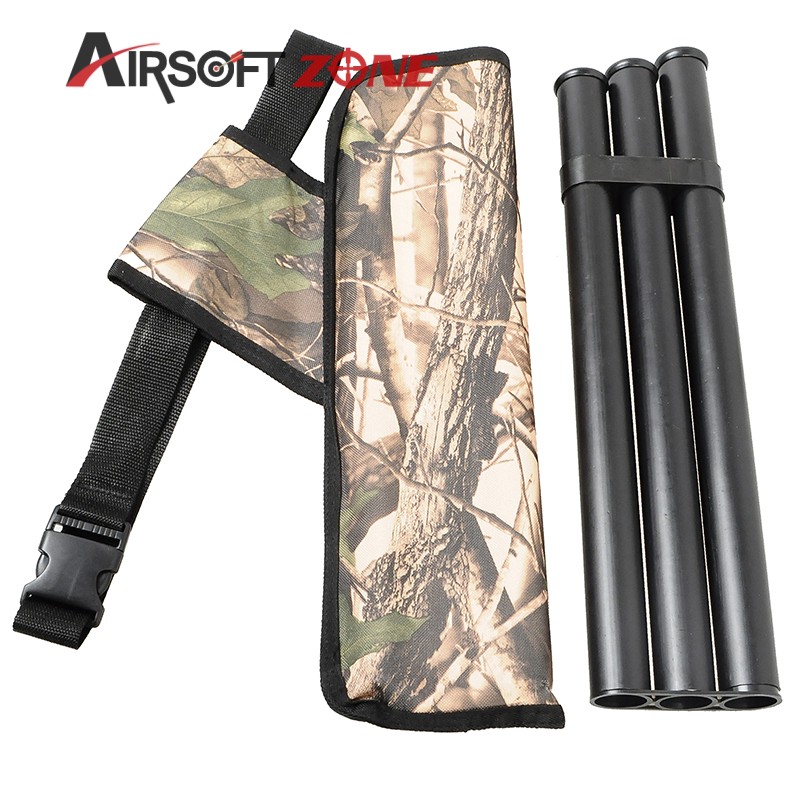 3 Tube Archery Sports Quiver Camouflage Quiver Arrow Holder Arrows Bow Bag Waterproof Caza For Hunting
