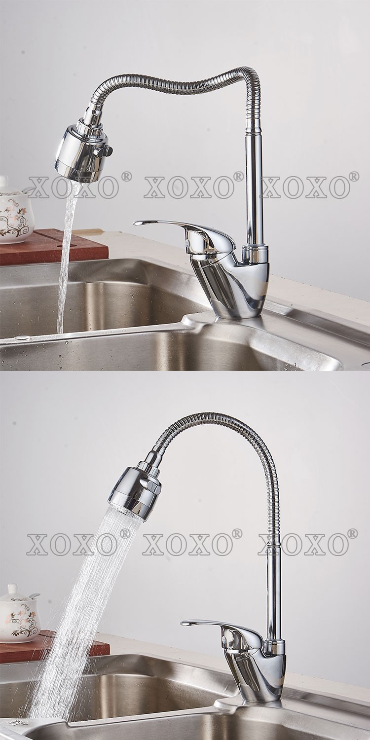 Wholesale Xoxo Brass Mixer Tap Cold And Hot Water Kitchen Faucet Kitchen Sink Tap Multifunction Shower Washing Machine 2262