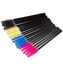 50PCS One Off Disposable makeup Brushes for Eyelash Mascara Applicator Wand hand to make up tool