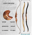 Archery Recurve Bow Integrated Wooden Long Bow For Hunting Shooting Training Right Hand