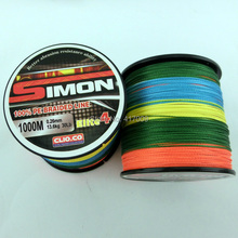 high quality PE braid fishing line supper strong pe braided fishing line 500M spectra multi-color  4 strands ocean fishing