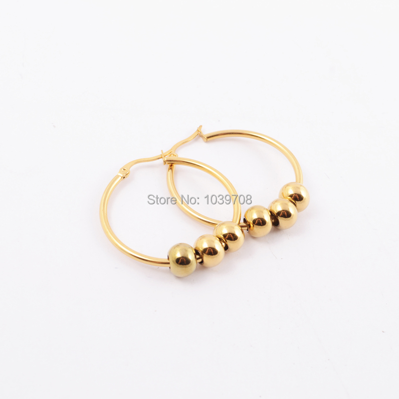 Beautiful Gold Hoop Beaded Earrings Jewellry S Website Gold Hoop Earrings For Women Best Earring 2017