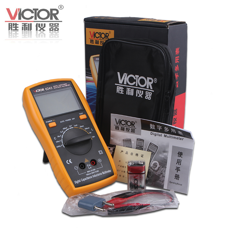 New authentic victory VC6243 Digital LCR meter LCR tester inductance inductance capacitance meter table