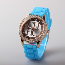 2016 New Fashion Top Luxury Brand Silicone Watches Casual Quartz Wristwatch Women Jelly watch Ladies Dress