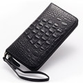 Large Capacity Designer Luxury Crocodile print Wallet Women Fashion High Quality Cowhide Long Purse Retro Zipper