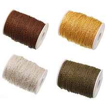5m/lot Silver Plated Cable Link Chain Findings Brass Chain Copper for DIY Necklace Bracelets Making