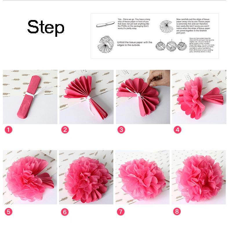 DIY Tissue Paper Pom Pom Tutorial - Inspiration