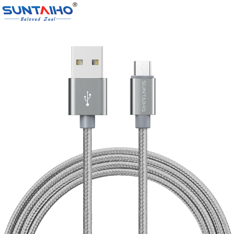 Suntaiho 1 М/2 М/3 М Нейлон Металлические Кабель Micro Usb Быстрой Зарядки 5 В/2.1A/8pin USB кабель для iPhone 6 6 s Plus 5S 5 iPad mini/Samsung