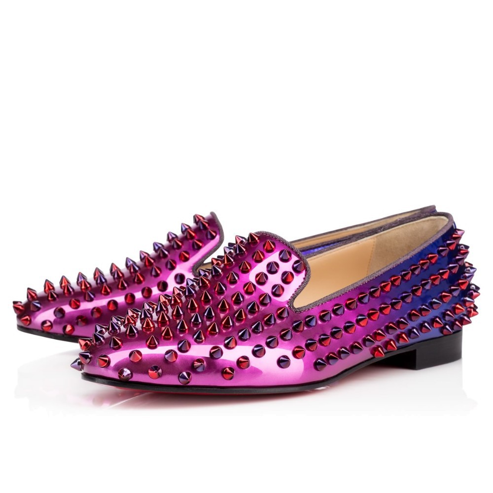 flat red bottom shoes