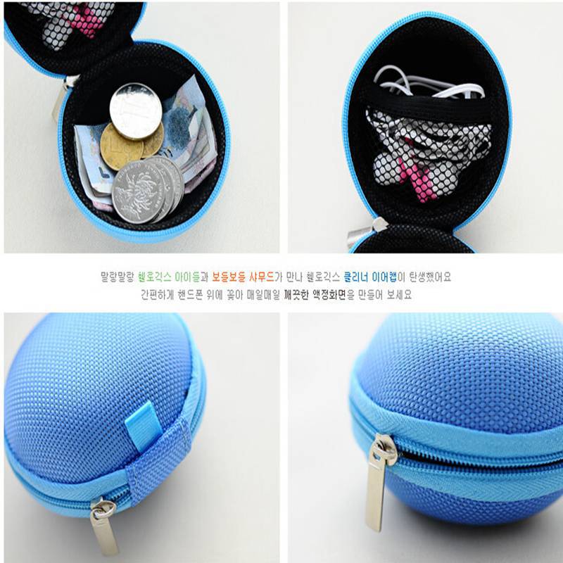 Hot 2015 New Women Kids Oval Mini Coin Ellipse Personality Canvas Clutch Bag Wallets headphones Purses
