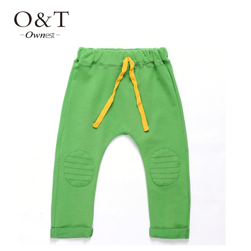 Kid pants new arrival Hot sale 2015 autumn Full Length boys trousers solid harem pants kids