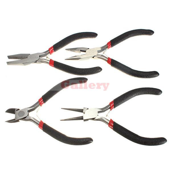 4 Pcs Mixed Needle Round Nose Pliers Tool Kit Jewelry Making Tool