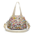 Multi pockets Practical Lady Shoulder Bag Fashion Casual Cute Print Handbag Contrast Color Women Designer Durable