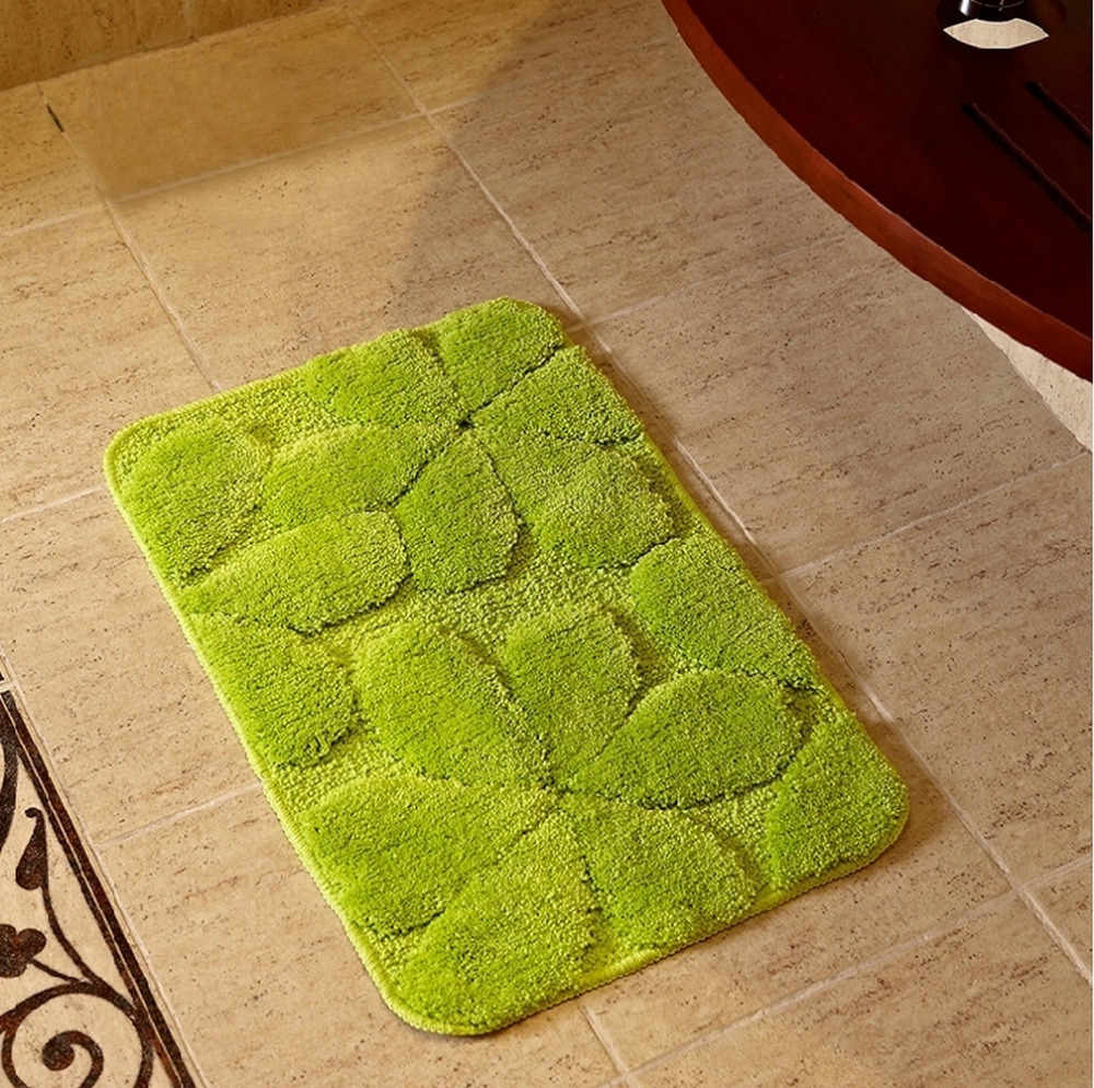 Tapis bain vert