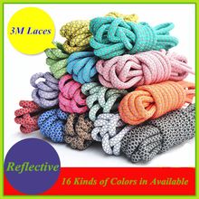 2016 Bestselling Round Reflective Shoe Laces 3M Shoelaces 3M Rope Laces 49″ Rope Shoelaces – Free Shipping