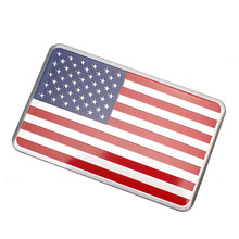 1pcs Car Styling The United States American Flag Car stickers For Cadillac Buick Chevrolet Lincoln Chrysler Jeep Dodge Focus