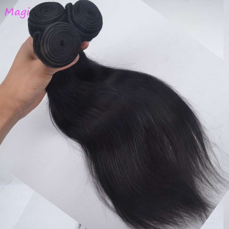 3 Piece peruvian virgin hair straight 100g/piece 100% human hair peruvian straight virgin hair Tangle Free straight virgin hair