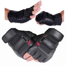 Men Weight lifting Gym Gloves Training Fitness Workout Wrist Wrap Sport Exercise