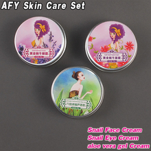 AFY Skin Care Set Gold Snail Facial Cream + Eye Cream + Aloe Vera Gel Cream Moisturizing Whitening Anti Aging