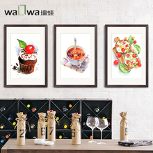 The delicious food of four modern minimalist wall frog restaurant dining room restaurant painting decorative painting art painti