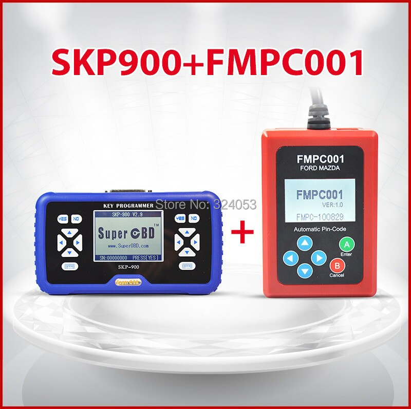 2016  v4.1 SuperOBD SKP900   SKP-900 obd2   + FMPC001 Fod Mazda  Pin -  